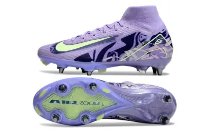 Mbappé x Nike Air Zoom Mercurial Superfly 10 Elite SG - Purple/Vibrant Lilac/Luminous Green