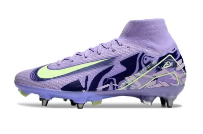 Mbappé x Nike Air Zoom Mercurial Superfly 10 Elite SG - Purple/Vibrant Lilac/Luminous Green