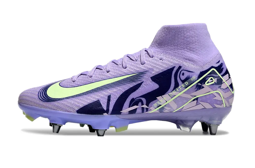 Mbappé x Nike Air Zoom Mercurial Superfly 10 Elite SG - Purple/Vibrant Lilac/Luminous Green