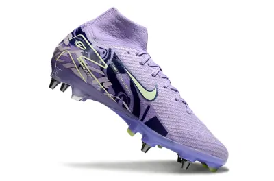 Mbappé x Nike Air Zoom Mercurial Superfly 10 Elite SG - Purple/Vibrant Lilac/Luminous Green