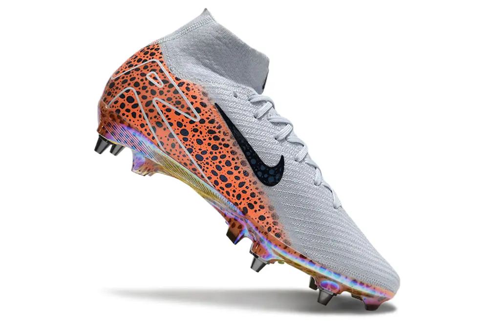 Nike Air Zoom Mercurial Superfly 10 Elite SG - Silver/Bright Orange/Black