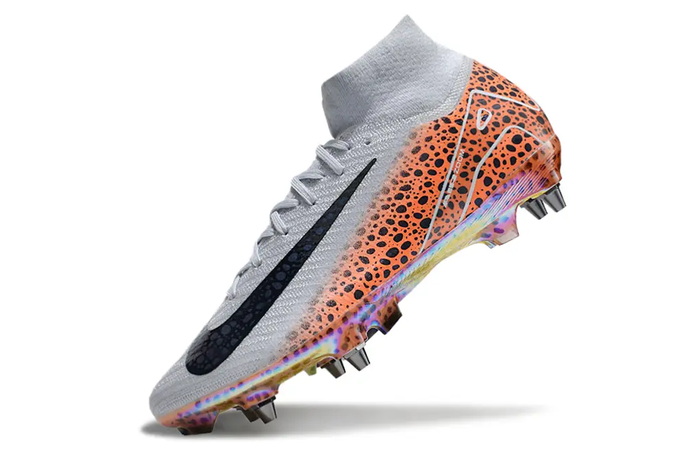 Nike Air Zoom Mercurial Superfly 10 Elite SG - Silver/Bright Orange/Black