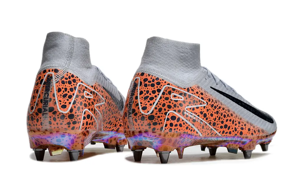 Nike Air Zoom Mercurial Superfly 10 Elite SG - Silver/Bright Orange/Black