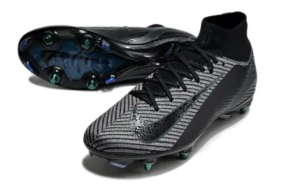Nike Air Zoom Mercurial Superfly 10 Elite SG - Black/Graphite Blue/Steel Gray