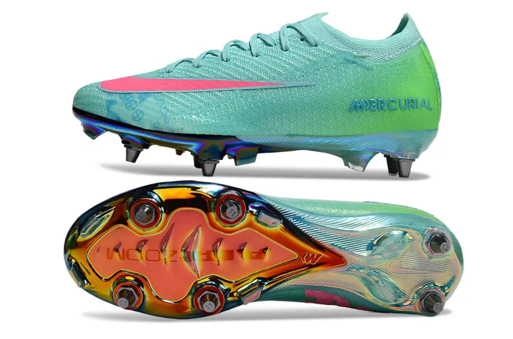 Nike Air Zoom Mercurial Vapor 16 Elite SG - Aqua/Vibrant Rose/Neon Green