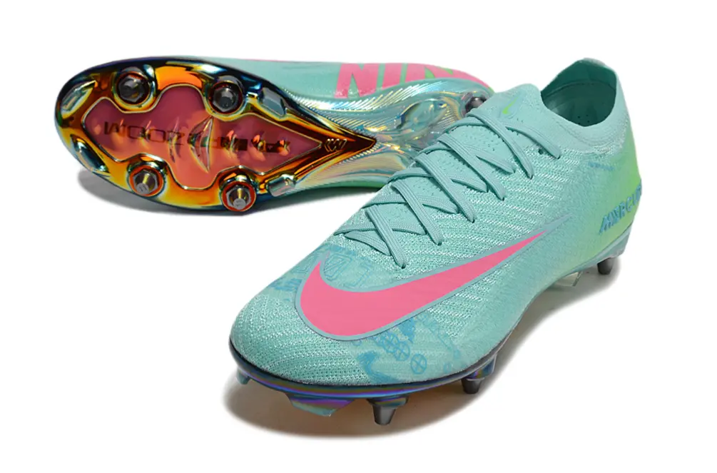 Nike Air Zoom Mercurial Vapor 16 Elite SG - Aqua/Vibrant Rose/Neon Green