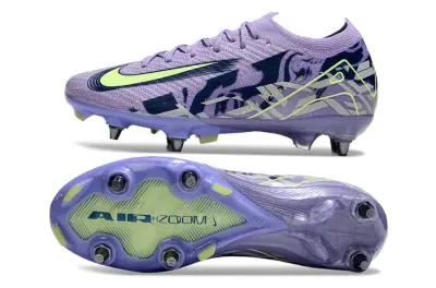 Nike Air Zoom Mercurial Vapor 16 Elite SG - Purple/Icy Lavender/Fresh Lime