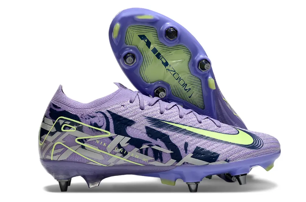 Nike Air Zoom Mercurial Vapor 16 Elite SG - Purple/Icy Lavender/Fresh Lime