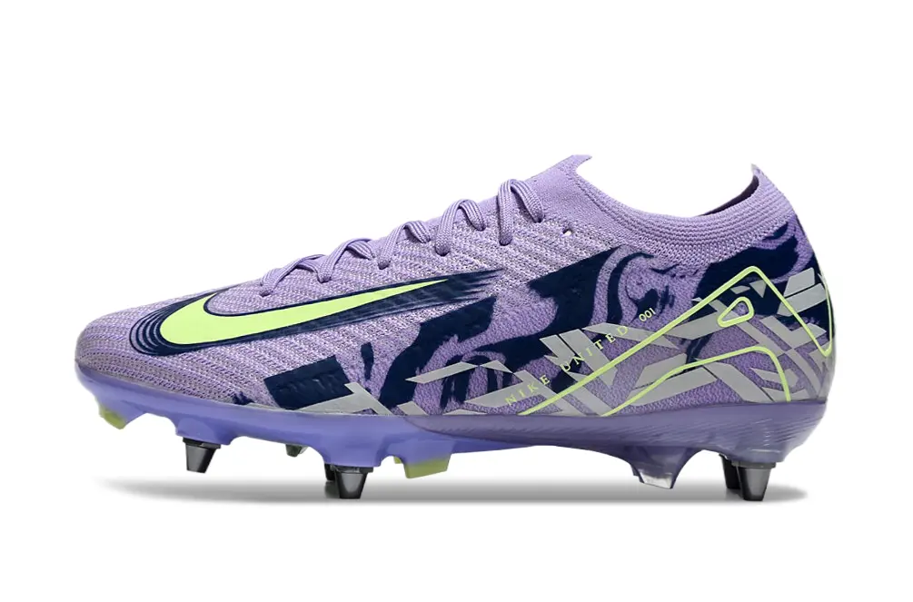 Nike Air Zoom Mercurial Vapor 16 Elite SG - Purple/Icy Lavender/Fresh Lime