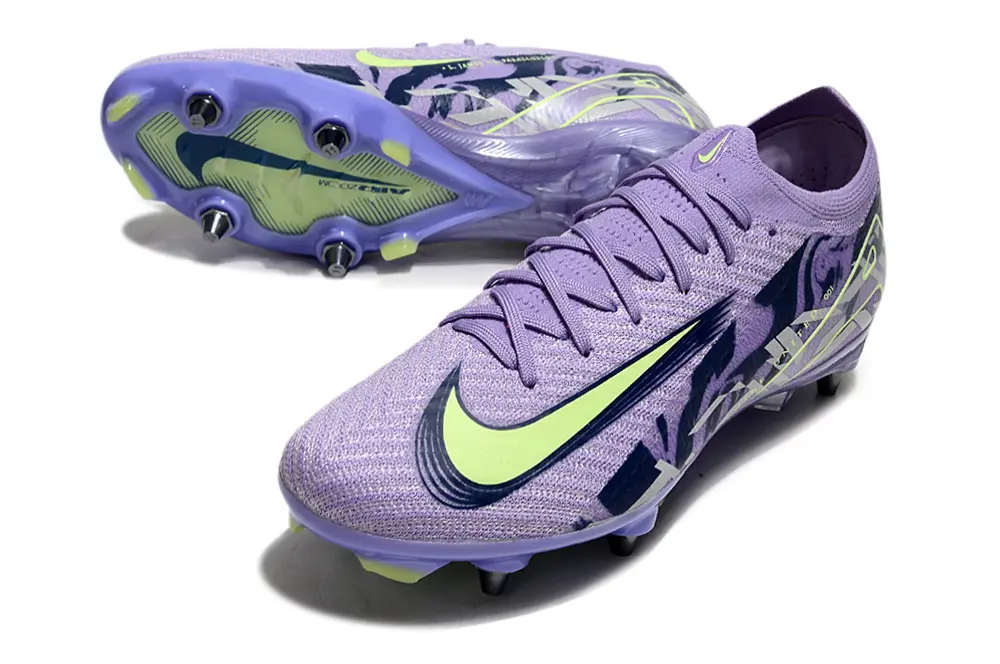 Nike Air Zoom Mercurial Vapor 16 Elite SG - Purple/Icy Lavender/Fresh Lime