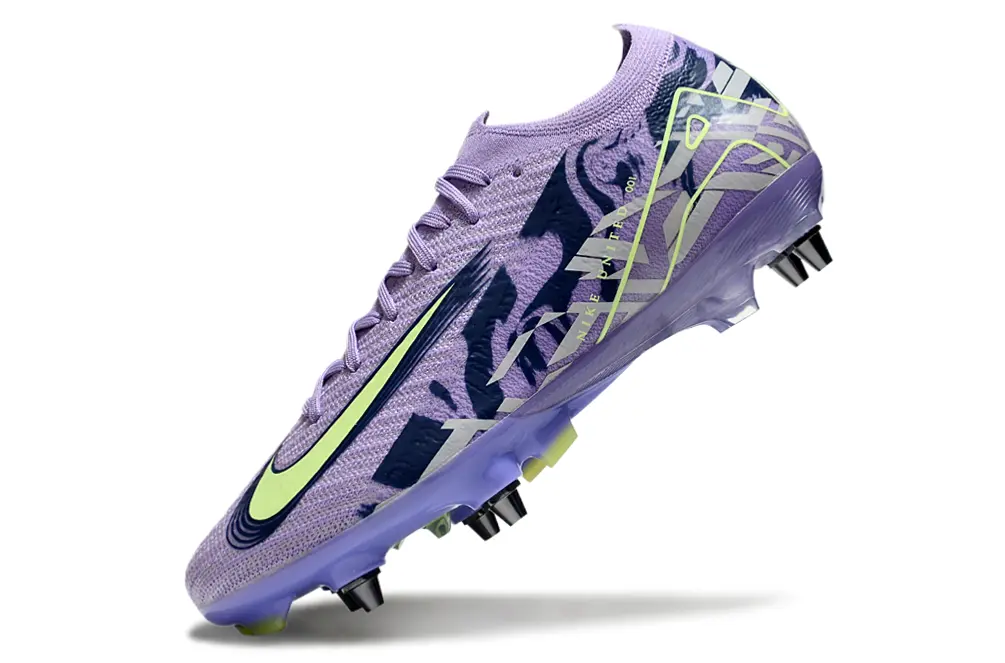 Nike Air Zoom Mercurial Vapor 16 Elite SG - Purple/Icy Lavender/Fresh Lime