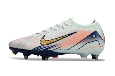 Nike Air Zoom Mercurial Vapor 16 Elite SG - White/Sky Blue/Coral