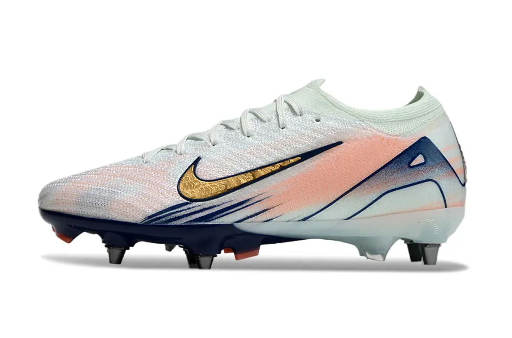 Nike Air Zoom Mercurial Vapor 16 Elite SG - White/Sky Blue/Coral