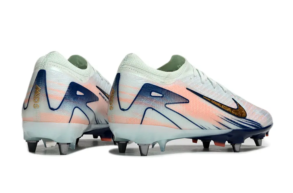 Nike Air Zoom Mercurial Vapor 16 Elite SG - White/Sky Blue/Coral