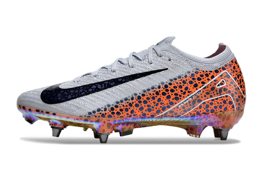 Nike Air Zoom Mercurial Vapor 16 Elite SG - Silver/Vibrant Orange/Deep Black