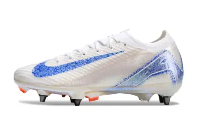 Nike Air Zoom Mercurial Vapor 16 Elite SG - White/Blue Sparkle/Orange Glint