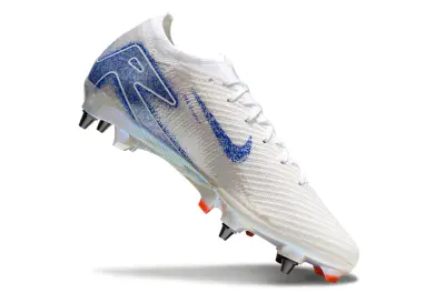 Nike Air Zoom Mercurial Vapor 16 Elite SG - White/Blue Sparkle/Orange Glint