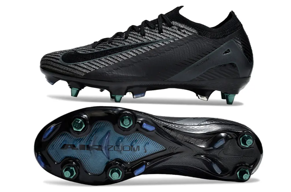 Nike Air Zoom Mercurial Vapor 16 Elite SG - Black/Charcoal Grey/Teal Accents