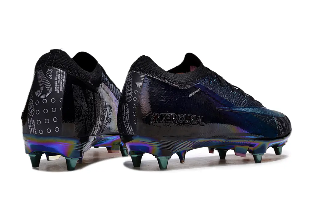 Nike Air Zoom Mercurial Vapor 16 Elite SG - Black/Iridescent Blue/Iridescent Orange