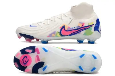 Nike Phantom Luna 2 Elite FG - White/Neon Pink/Light Blue