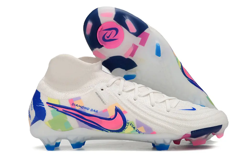Nike Phantom Luna 2 Elite FG - White/Neon Pink/Light Blue