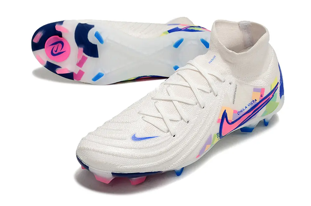 Nike Phantom Luna 2 Elite FG - White/Neon Pink/Light Blue