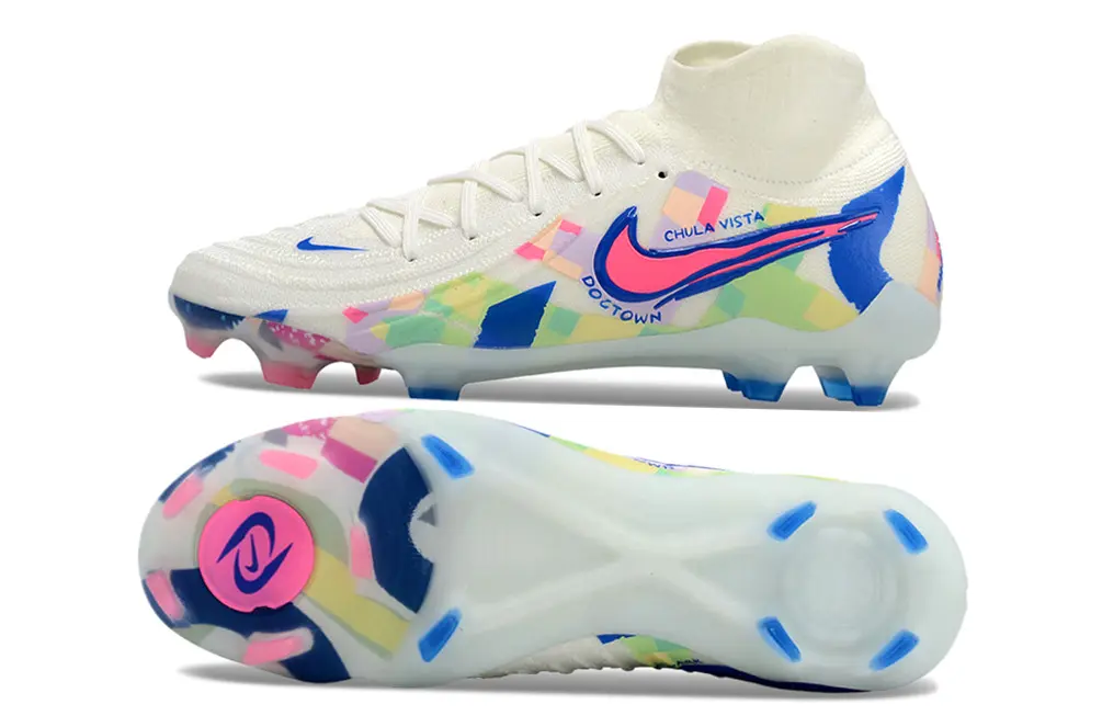 Nike Phantom Luna 2 Elite FG - White/Pastel Blue/Pink Multicolor