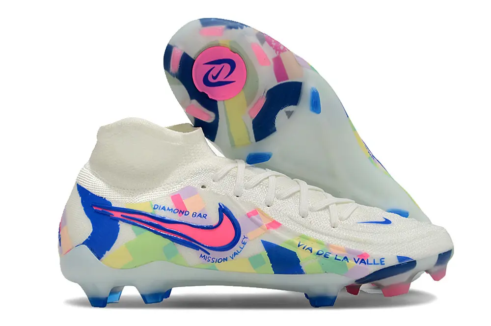 Nike Phantom Luna 2 Elite FG - White/Pastel Blue/Pink Multicolor