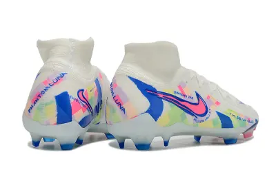 Nike Phantom Luna 2 Elite FG - White/Pastel Blue/Pink Multicolor