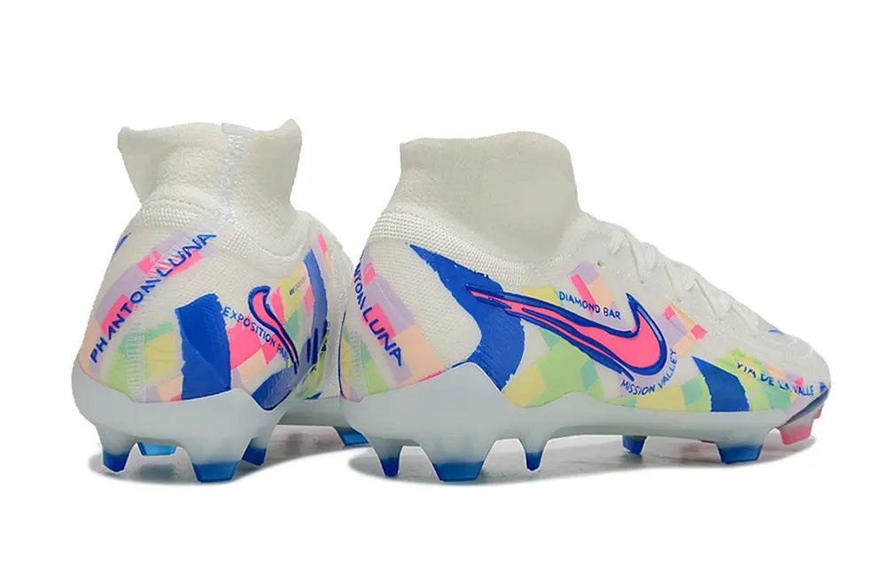 Nike Phantom Luna 2 Elite FG - White/Pastel Blue/Pink Multicolor