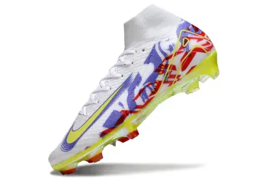 Nike Air Zoom Mercurial Superfly 10 Elite FG - White/Neon Yellow/Red Crimson