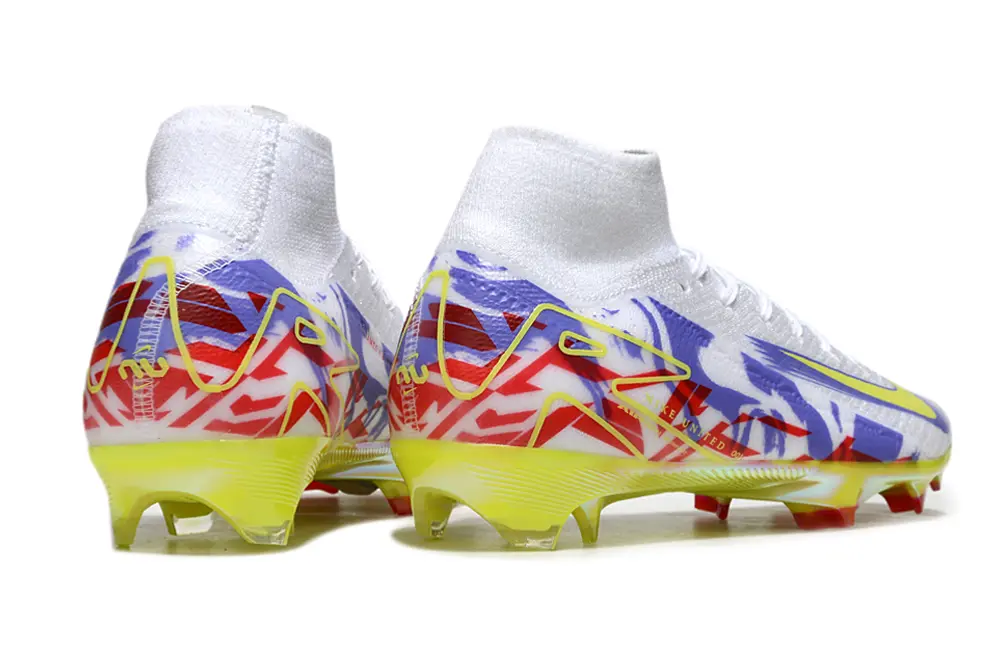 Nike Air Zoom Mercurial Superfly 10 Elite FG - White/Neon Yellow/Red Crimson