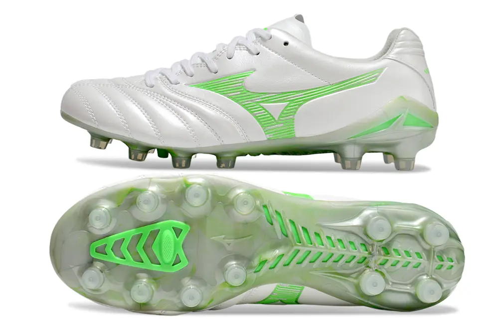 Mizuno Morelia Neo 3 FG - White/Lime Green/Transparent