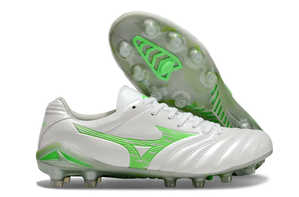 Mizuno Morelia Neo 3 FG - White/Lime Green/Transparent