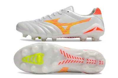 Mizuno Morelia Neo 3 FG - White/Vibrant Yellow/Neon Pink
