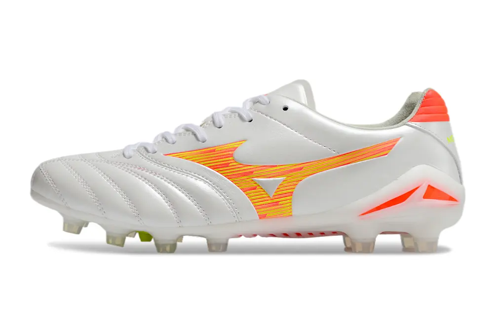 Mizuno Morelia Neo 3 FG - White/Vibrant Yellow/Neon Pink