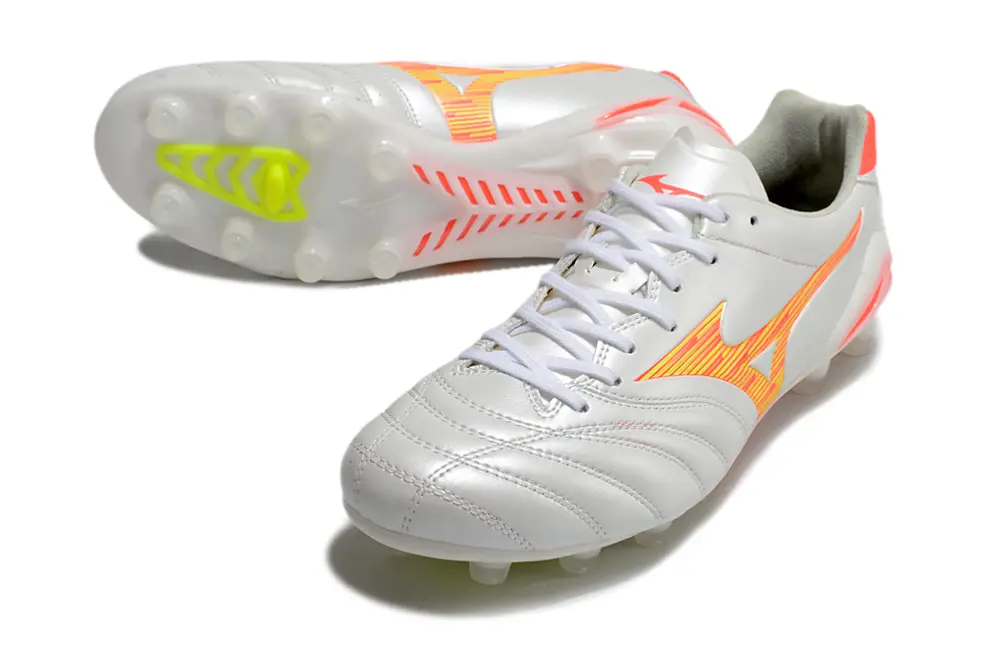 Mizuno Morelia Neo 3 FG - White/Vibrant Yellow/Neon Pink