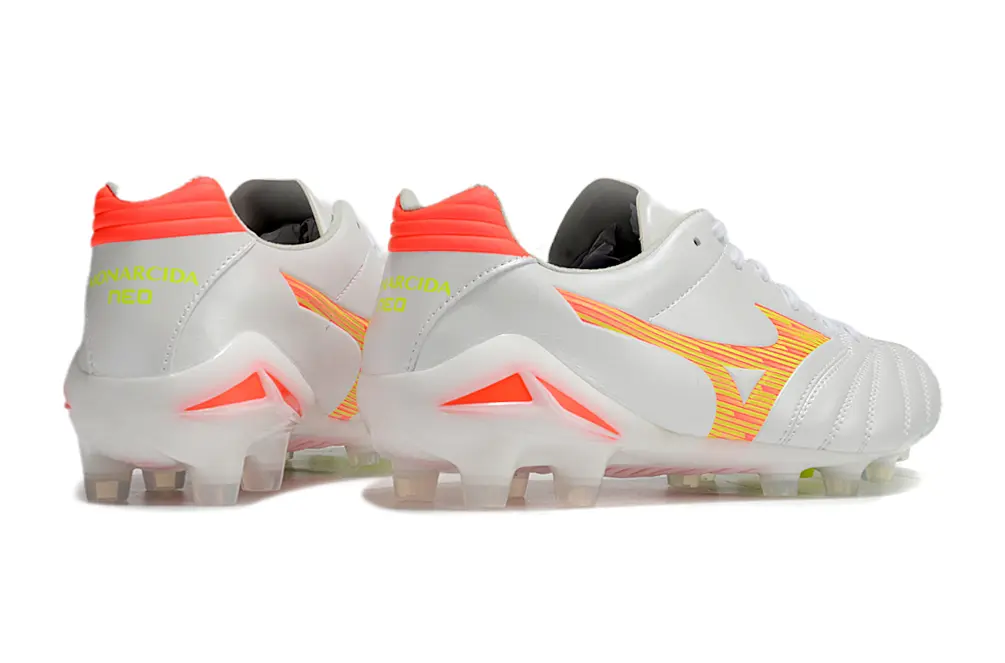 Mizuno Morelia Neo 3 FG - White/Vibrant Yellow/Neon Pink