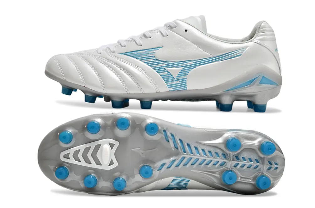 Mizuno Morelia Neo 3 FG - White/Ice Blue/Metallic Silver