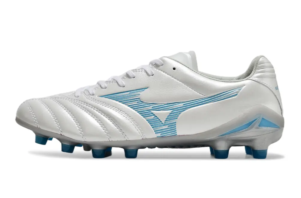 Mizuno Morelia Neo 3 FG - White/Ice Blue/Metallic Silver