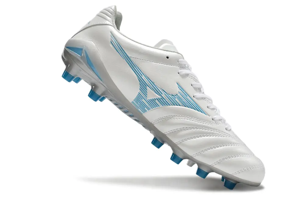 Mizuno Morelia Neo 3 FG - White/Ice Blue/Metallic Silver
