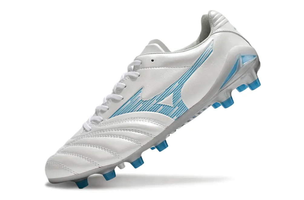 Mizuno Morelia Neo 3 FG - White/Ice Blue/Metallic Silver