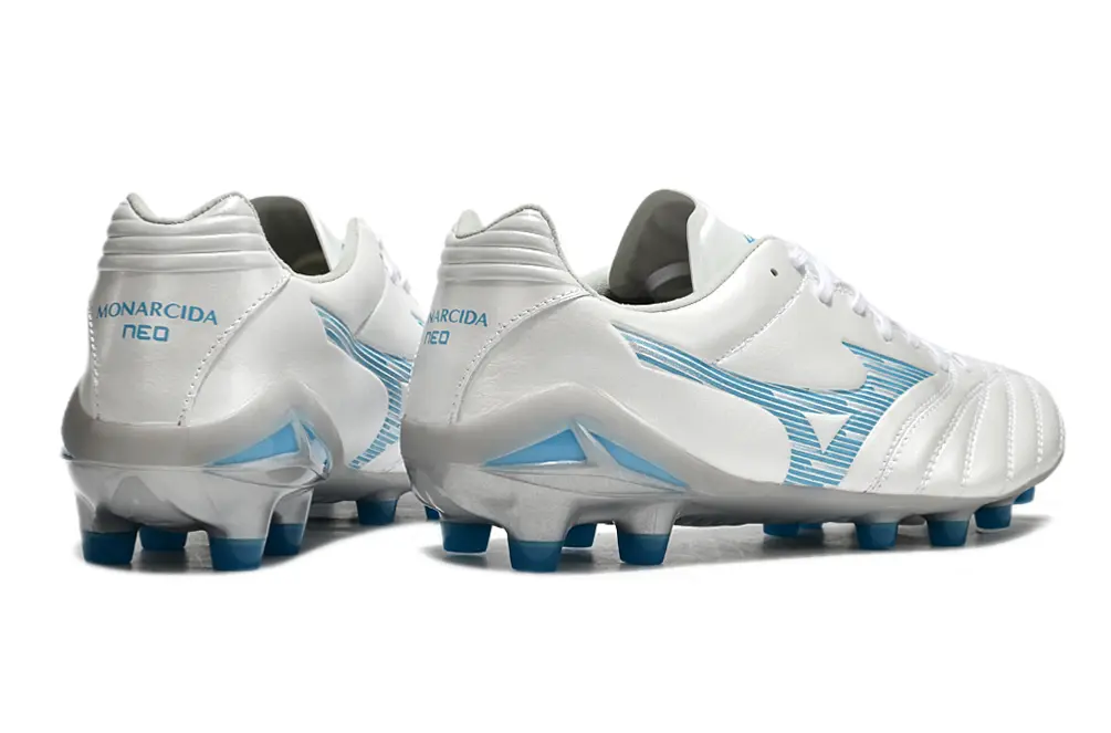 Mizuno Morelia Neo 3 FG - White/Ice Blue/Metallic Silver