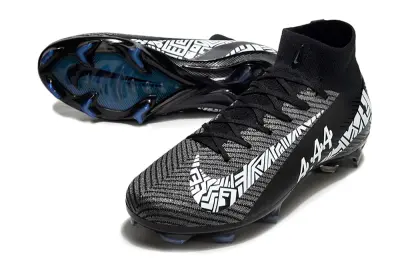 Nike Air Zoom Mercurial Superfly 10 Elite 444 FG - Black/Electric White/Shadow Grey