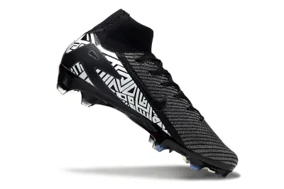 Nike Air Zoom Mercurial Superfly 10 Elite 444 FG - Black/Electric White/Shadow Grey