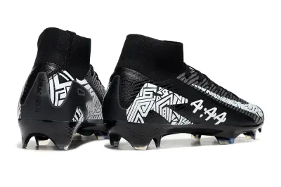 Nike Air Zoom Mercurial Superfly 10 Elite 444 FG - Black/Electric White/Shadow Grey