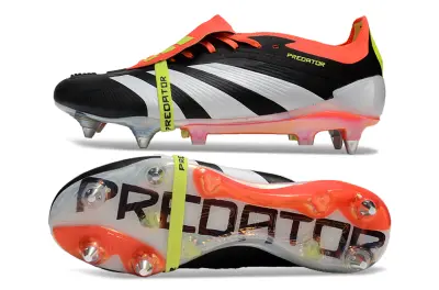 Adidas Predator 24 Elite Foldover Tongue SG - Black/Electric Orange/Neon Green