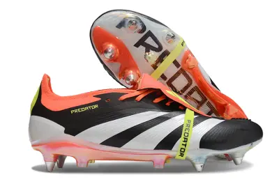 Adidas Predator 24 Elite Foldover Tongue SG - Black/Electric Orange/Neon Green