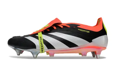 Adidas Predator 24 Elite Foldover Tongue SG - Black/Electric Orange/Neon Green