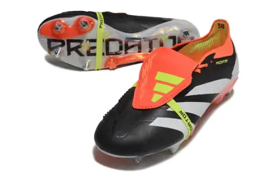 Adidas Predator 24 Elite Foldover Tongue SG - Black/Electric Orange/Neon Green